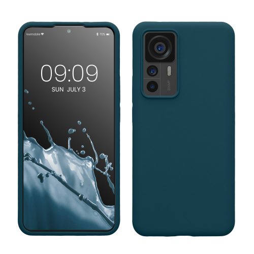 kwmobile pouzdro pro Xiaomi 12T/12T Pro, silikonové, modré, 60152.57