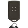 kwmobile Kryt na klíče od auta pro Renault/Dacia 4 tlačítka - Keyless Go, silikonový, černý, 48035.107