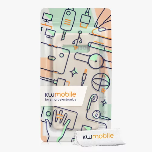 Kryt kwmobile pro Samsung Galaxy S10 Plus, Silicon, Cream, 49028.125
