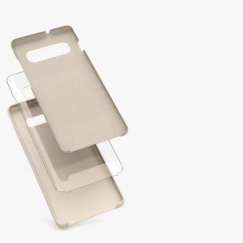 Kryt kwmobile pro Samsung Galaxy S10 Plus, Silicon, Cream, 49028.125