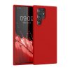 kwmobile pouzdro pro Samsung Galaxy S22 Ultra, silikonové, červené, 56765.208
