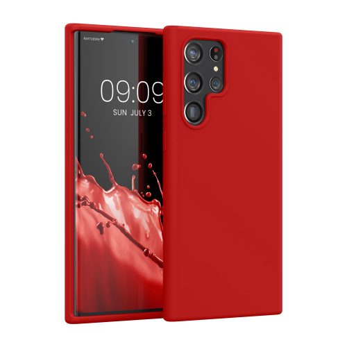 kwmobile pouzdro pro Samsung Galaxy S22 Ultra, silikonové, červené, 56765.208
