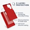 kwmobile pouzdro pro Samsung Galaxy S22 Ultra, silikonové, červené, 56765.208