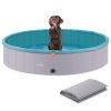 Piscina pentru caini Navaris XL cu sprinkler, 160 cm, verde, 60231.01