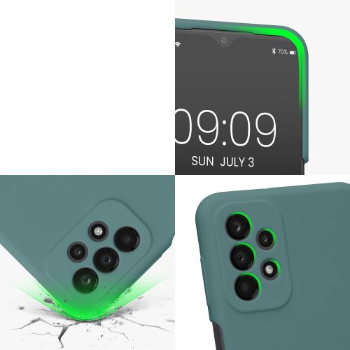 kw pouzdro na mobil pro Samsung Galaxy A23 /Galaxy A23 5G, silikonové, zelené, 57829.207