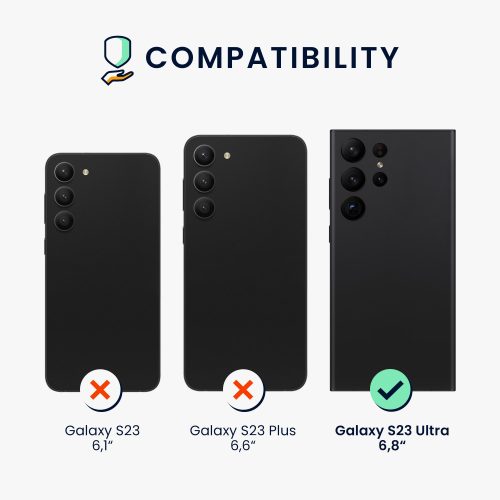 kwmobile pouzdro pro Samsung Galaxy S23 Ultra, silikonové, modré, 60284.202