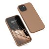 kwmobile pouzdro pro Apple iPhone 13 Mini, silikonové, hnědé, 55877.246