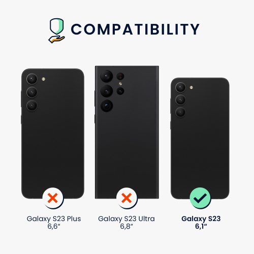 kwmobile kryt pro Samsung Galaxy S23, silikonový, zelený, 60312.14