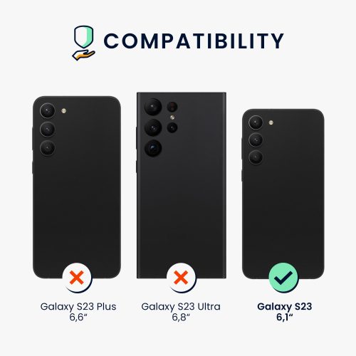 Pouzdro kwmobile pro Samsung Galaxy S23, Silicon, Grey, 60282.225