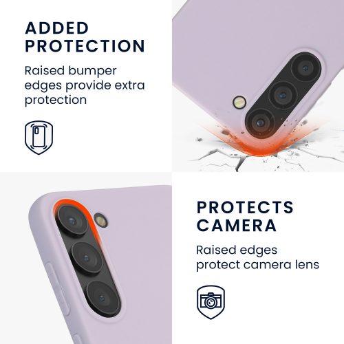 Pouzdro kwmobile pro Samsung Galaxy S23 Plus, silikonové, fialové, 60283.108