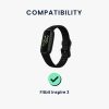 kwmobile napájecí kabel pro Fitbit Inspire 3, plastový, černý, 60370.01