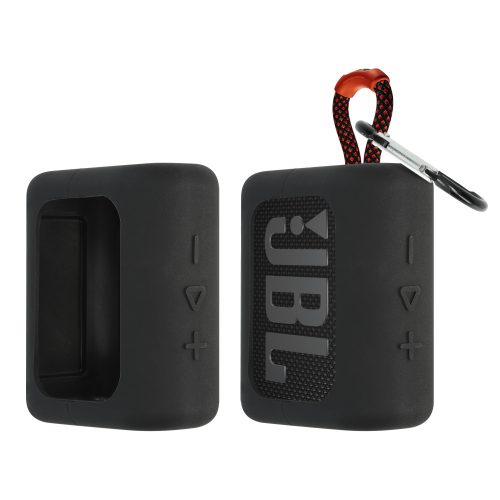 kwmobile pouzdro pro JBL GO 3, silikonové, černé, 60427.01
