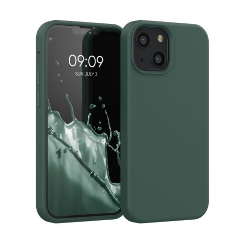 kwmobile pouzdro pro Apple iPhone 13 Mini, silikonové, zelené, 55877.169