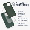 kwmobile pouzdro pro Apple iPhone 13 Mini, silikonové, zelené, 55877.169