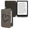 kwmobile pouzdro pro Tolino Touch Lux 3/Basic Lux/Basic Touch 2, Ekologická kůže, Šedá/Černá, 55747.03