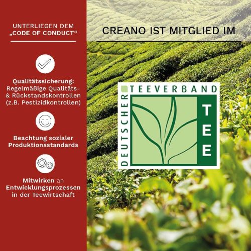 Dárková sada Creano ErbluhTee Mix, 6 koulí bílého čaje s květy a skleněná konvice 500 ml
