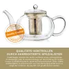 Ceainic termic Creano, 1,2 L, sticla perete dublu, cu infuzor din inox, anti-picurare