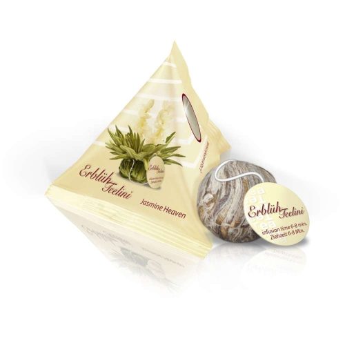 Dárková sada kvetoucího čaje Creano ErbluhTeelini, 6 koulí, 4 druhy, bílý, 30 g