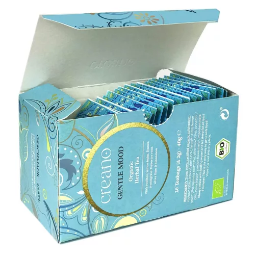 Bio čaj Creano Klidná pohoda, rooibos a bylinky, sladká chuť, sada 20 sáčků