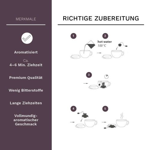 Dárková sada Creano ErbluhTeelini černý čaj, sklenice s víčkem, 8 čajových květů, 200 ml