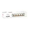 Suport magnetic condimente Rominox Gustus, bambus, recipiente inox, montare perete, 42 cm