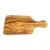 Prkénko na snídani z olivového dřeva s rukojetí, 30x15 cm, tloušťka 1,2 cm