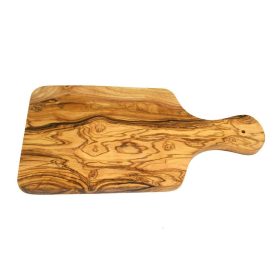   Prkénko na snídani z olivového dřeva s rukojetí, 30x15 cm, tloušťka 1,2 cm