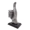 Figurină decorativa Giftdeco, aluminiu și lemn, 7 x 10 x 20 cm