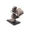 Figurină Vărsător AQU Divine Dekor, aluminiu și bază din lemn, 18 cm