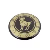 Magnet zodiacal Giftdeco, sticlă și metal, diametru 6 cm
