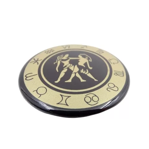 Magnet zodiacal Giftdeco, metal, diametru 6 cm