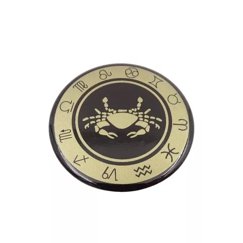 Magnet zodiacal Giftdeco, metal, diametru 6 cm