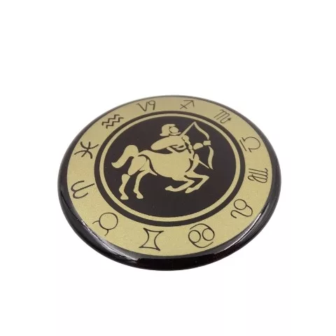 Magnet zodiacal Giftdeco, metal, diametru 6 cm