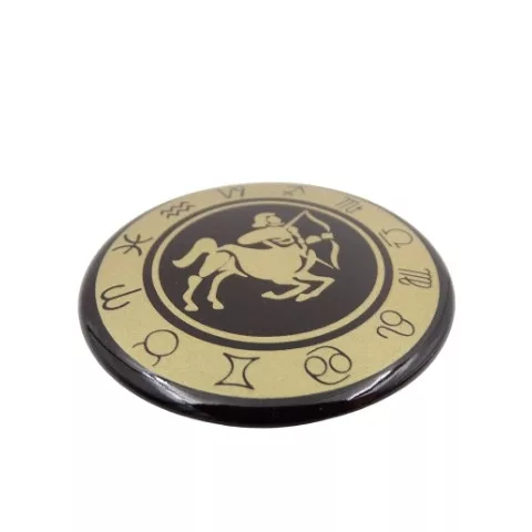 Magnet zodiacal Giftdeco, metal, diametru 6 cm