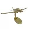 Machetă avion Giftdeco, aluminiu și metal, 19,5 x 16,5 x 29 cm, stil modern, art deco