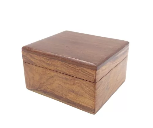 Busolă Giftdeco CB5, alamă și lemn, 7,5 x 7 x 3,5 cm