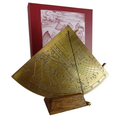 Instrument astronomic decorativ Hemisferium H39, alamă, înălțime 17 cm, lățime 15 cm
