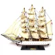 Machetă navala Giftdeco, plastic, metal și lemn, înălțime 42,5 cm, lățime 11,5 cm, stil nautic