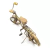 Figurină decorativa Giftdeco NC1714, metal și lemn, 35 x 11 x 24,5 cm, stil retro, modern, clasic