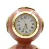 Cască de scafandru decorativa Giftdeco NC1220, alamă, sticlă și lemn, 10 x 9,5 x 11,5 cm, stil nautic