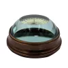 Busolă lenticulară Giftdeco NC2119, alamă și sticlă, diametru 6,3 cm, înălțime 3 cm