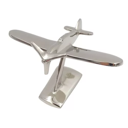 Machetă avion Giftdeco N-0896, aluminiu și metal, 17 x 14 x 11 cm, stil industrial, modern