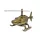 Machetă elicopter Giftdeco N-2962, aluminiu și metal, 32 x 14 x 14 cm, stil minimalist, modern