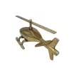 Machetă elicopter Giftdeco N-2962, aluminiu și metal, 32 x 14 x 14 cm, stil minimalist, modern