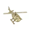 Machetă elicopter Giftdeco N-2962, aluminiu și metal, 32 x 14 x 14 cm, stil minimalist, modern