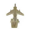 Machetă avion de vânătoare Jaguar Giftdeco JAG, aluminiu auriu, 21 x 12 x 14 cm