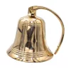 Clopot decorativ Giftdeco HB43/7, alamă, diametru 17,5 cm, stil nautic
