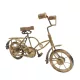 Machetă bicicleta Giftdeco NC1804, metal și lemn, 30 x 20 x 10cm, stil clasic