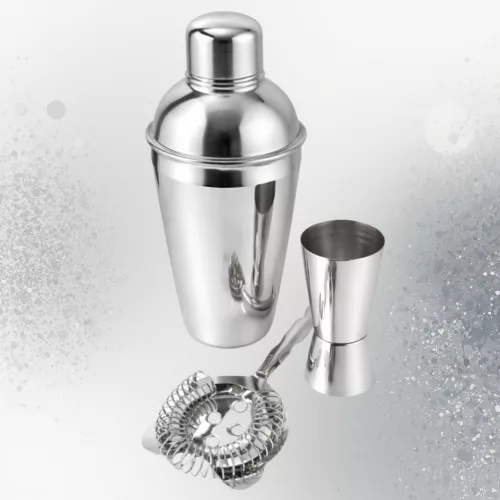 Set accesorii bar Giftdeco BS48171, inox, înălțime 21 cm, lungime 18,5 cm