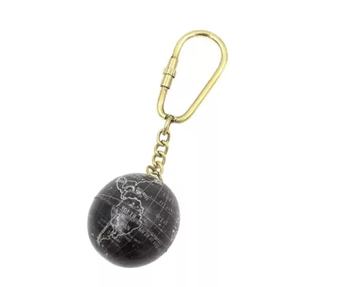 Breloc glob Giftdeco KRT14, plastic si alama, 10 cm